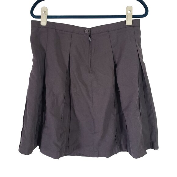 Lands End Gray Pleated Skirt Size 12  Oeko-Tex Academia Preppy School Girl - Picture 2 of 6